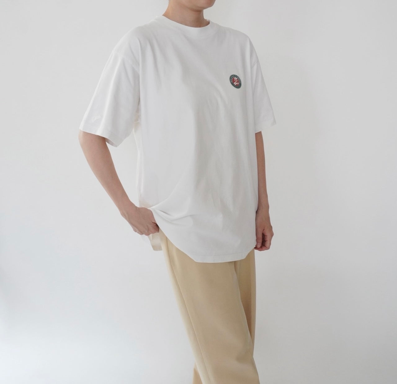 90s "Roland Garros"Printed T-shirt Made in France