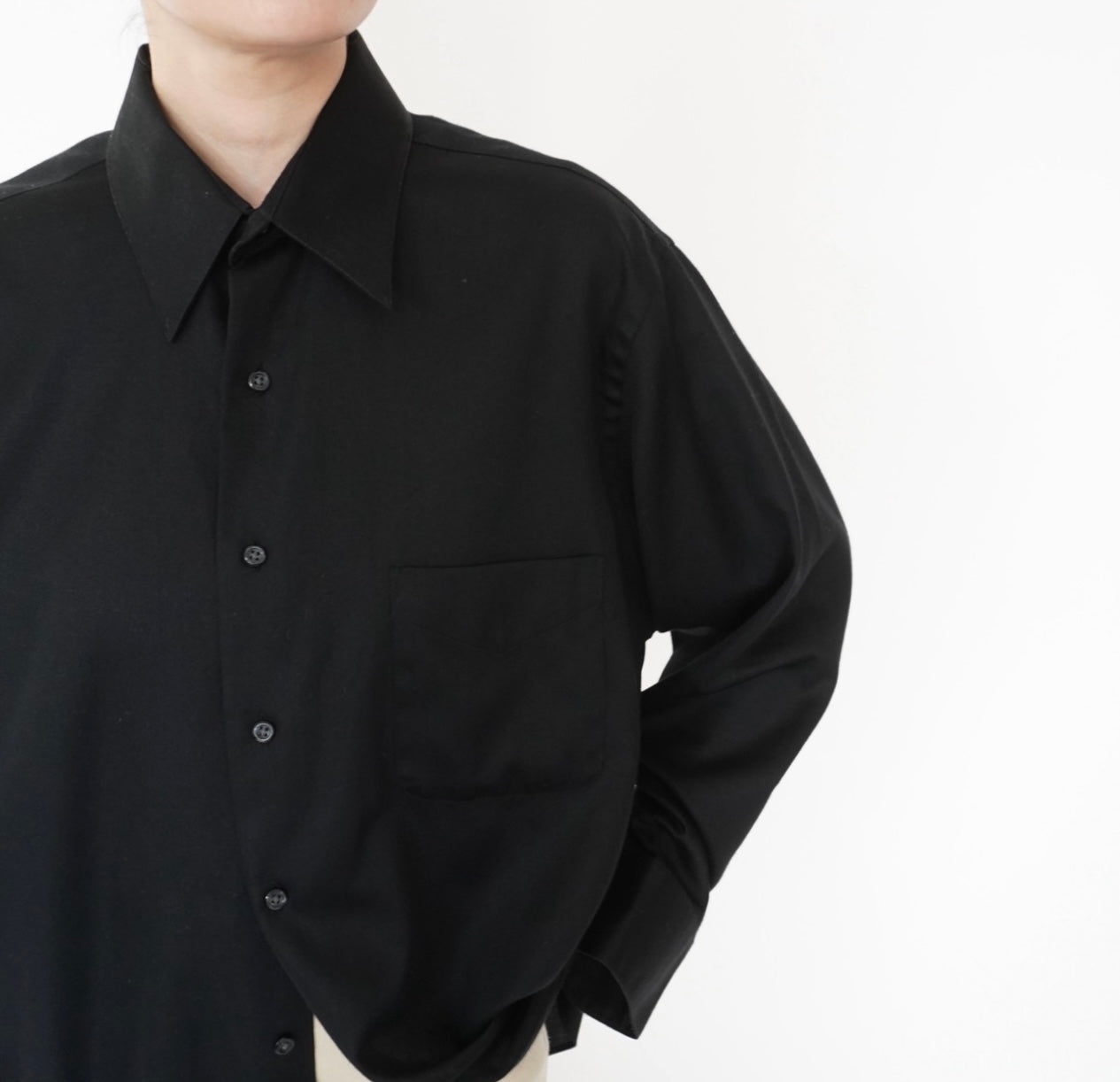"Geoffrey Beene" Black Shirt