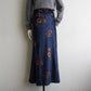 90s Printed Velor Skirt Made in Italy