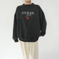 90s "GUESS" Embroidery Sweater Made in USA