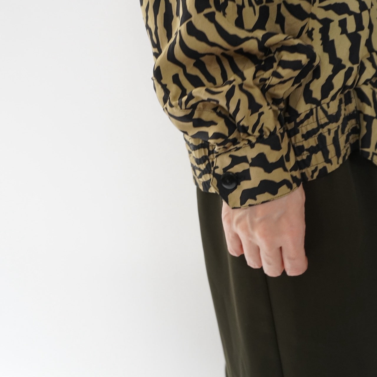 90s Silk Pattern Shirt, Jacket