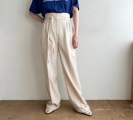 80s Belted Design Pants