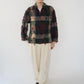 90s Plaid Fringe Light Jacket