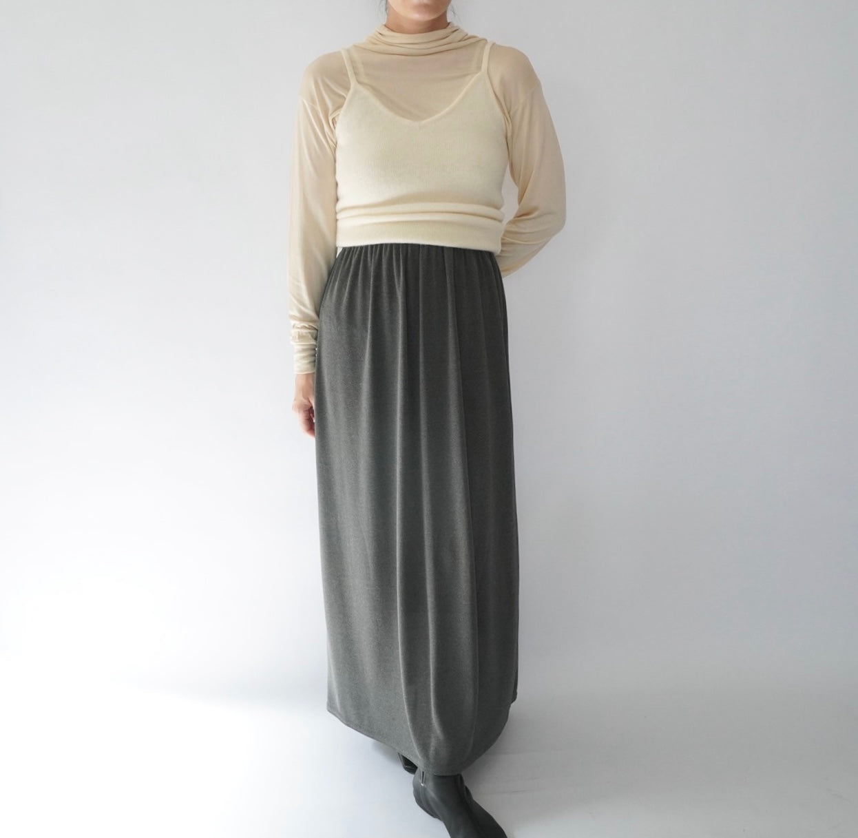 90s Slit Design Skirt