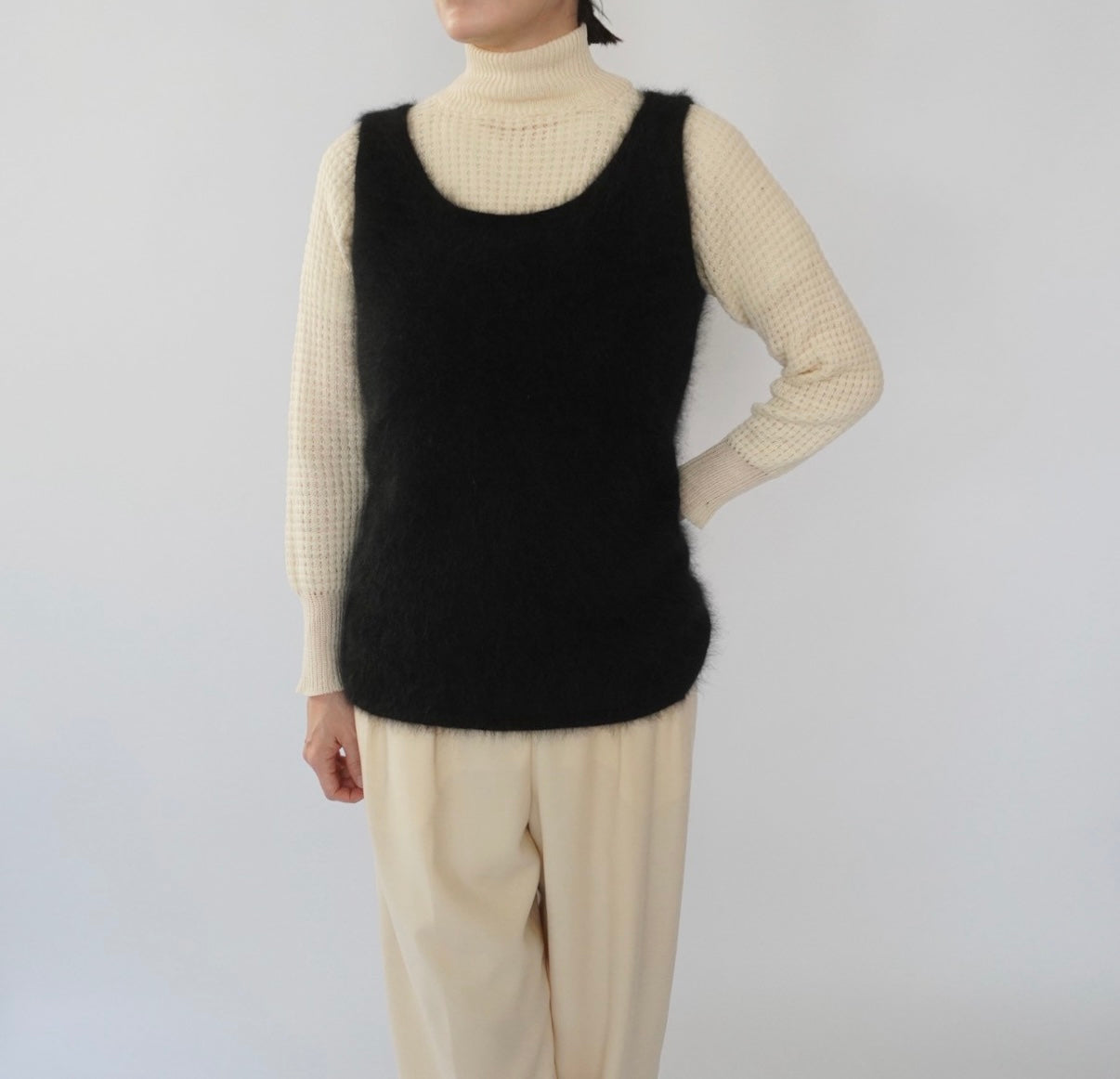 90s Angora Sleeveless Knit Top