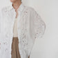90s Linen Lace Shirt Made in Italy