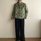 90s Silk Embroidery Shirt Jacket