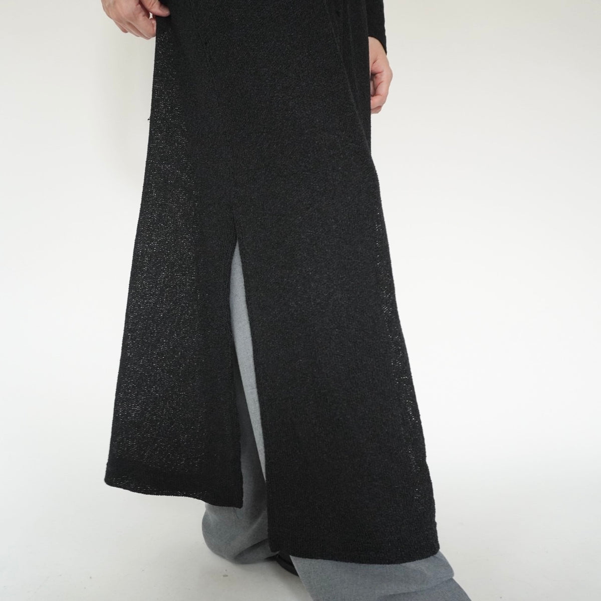 90s EURO Black Long Cardigan