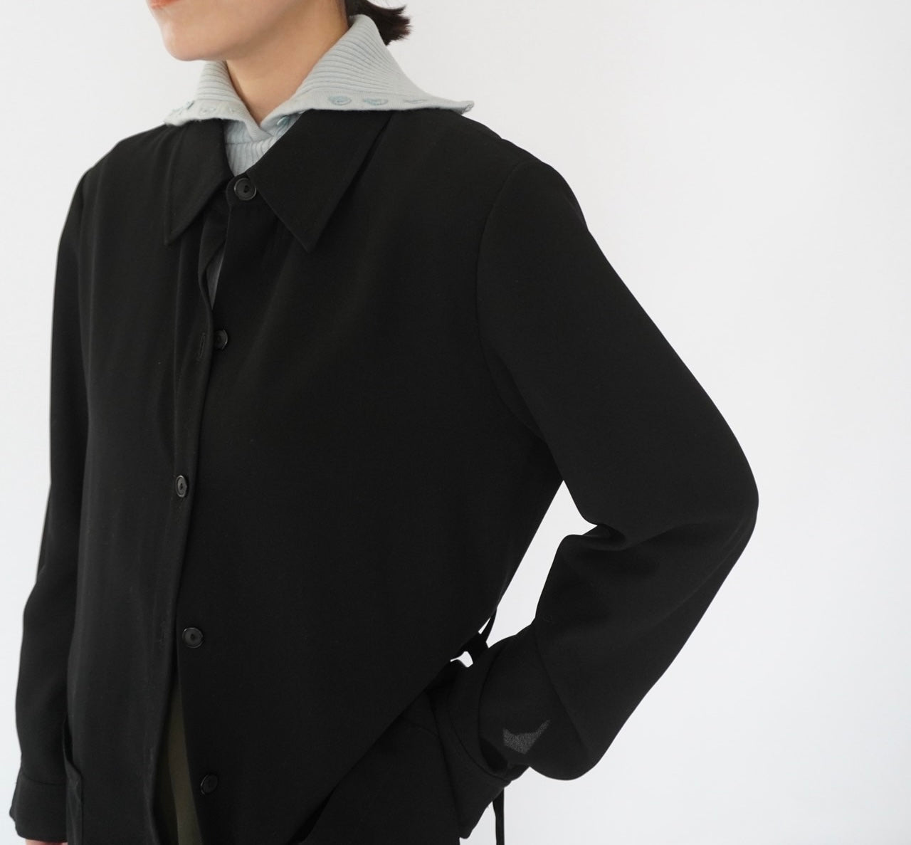 90s Design Ribbed Top Made in Italy