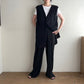 90s Pleated Design Two-Piece