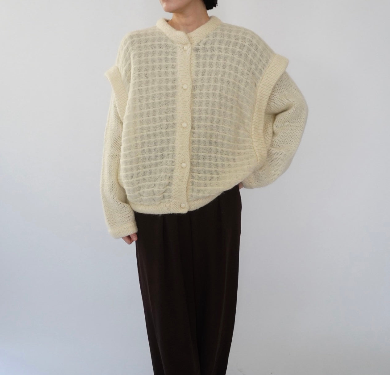 80s EURO Design Mohair Cardigan