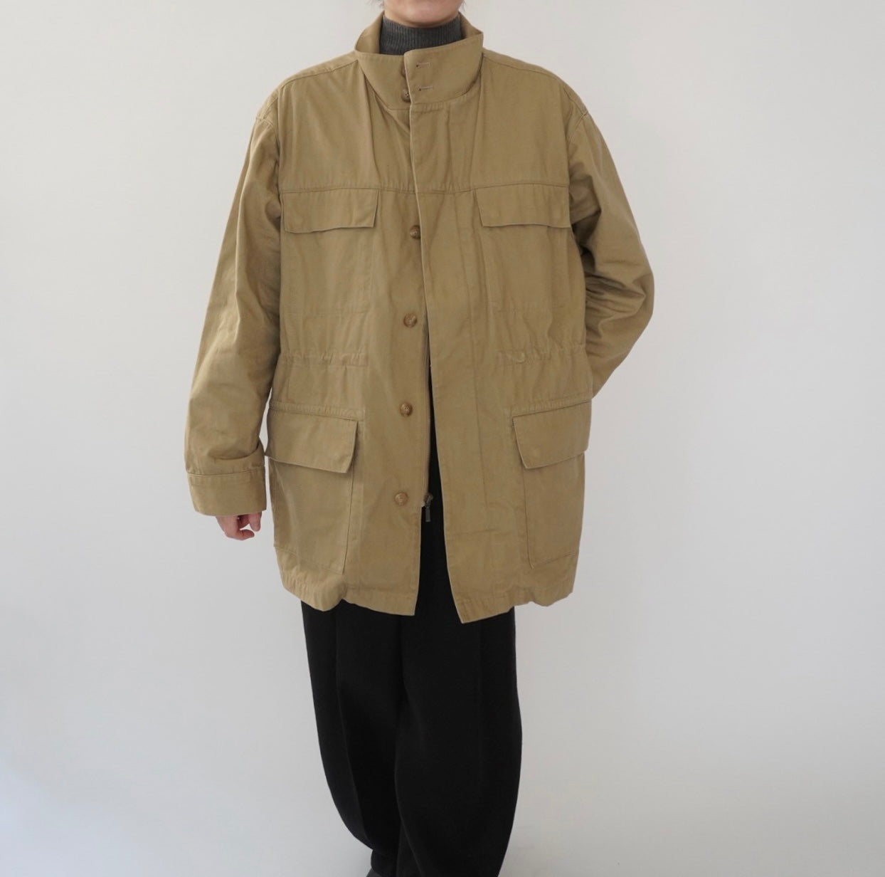 " LL Bean " Cotton  Military Jacket