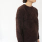 90s Brown Boa Top