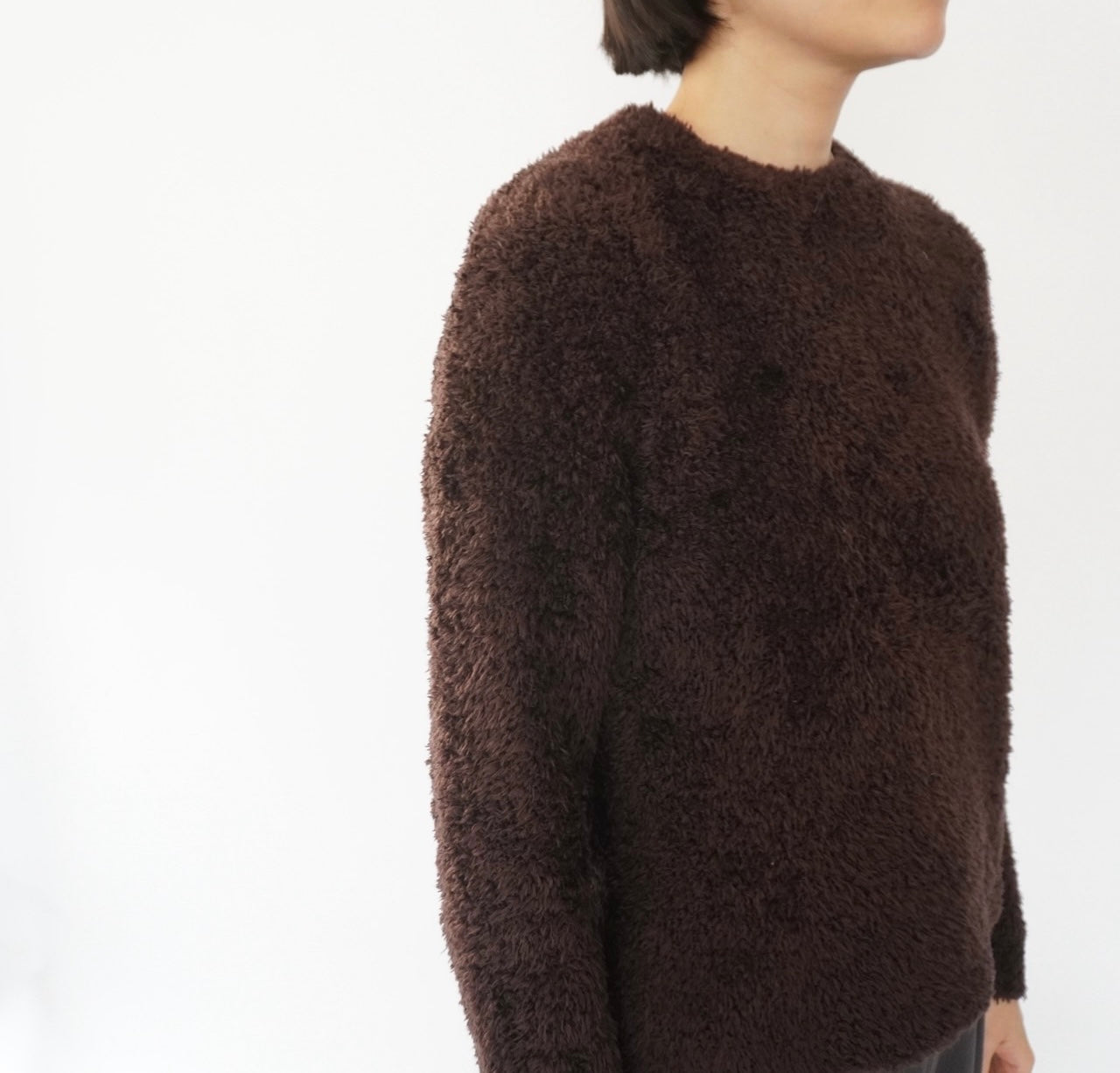 90s Brown Boa Top