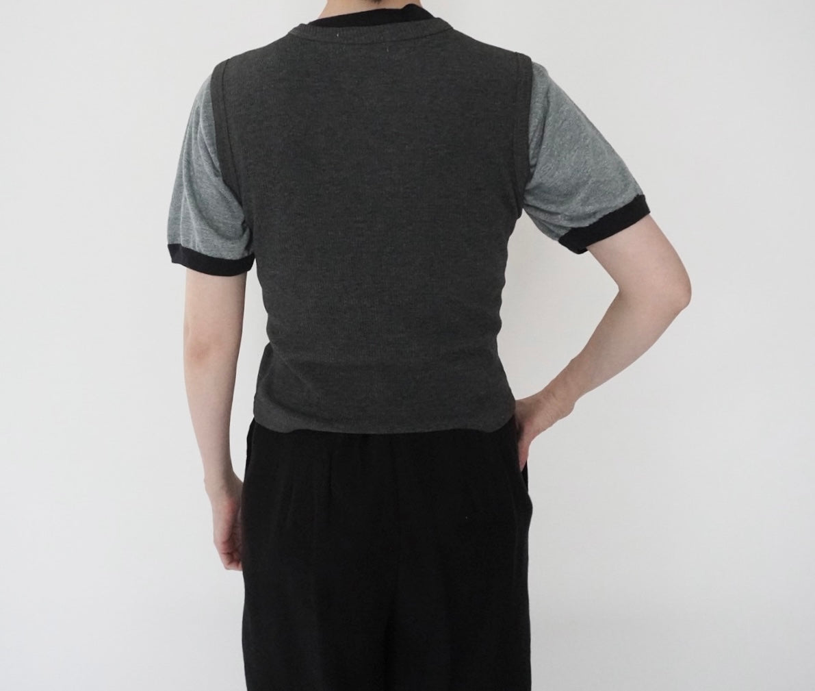 90s C.Gray Ribbed Top