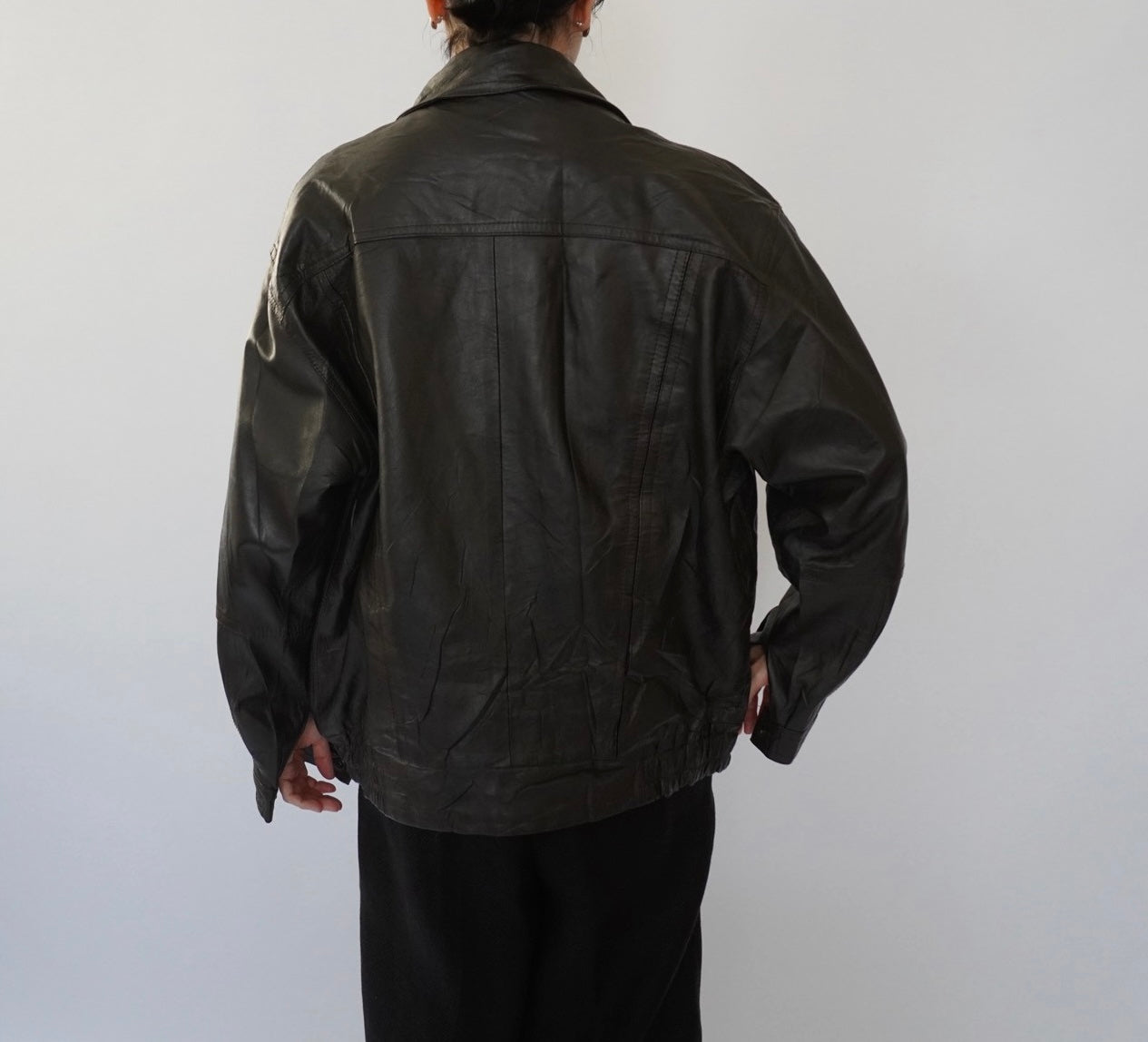 90s Leather Jacket Made in France