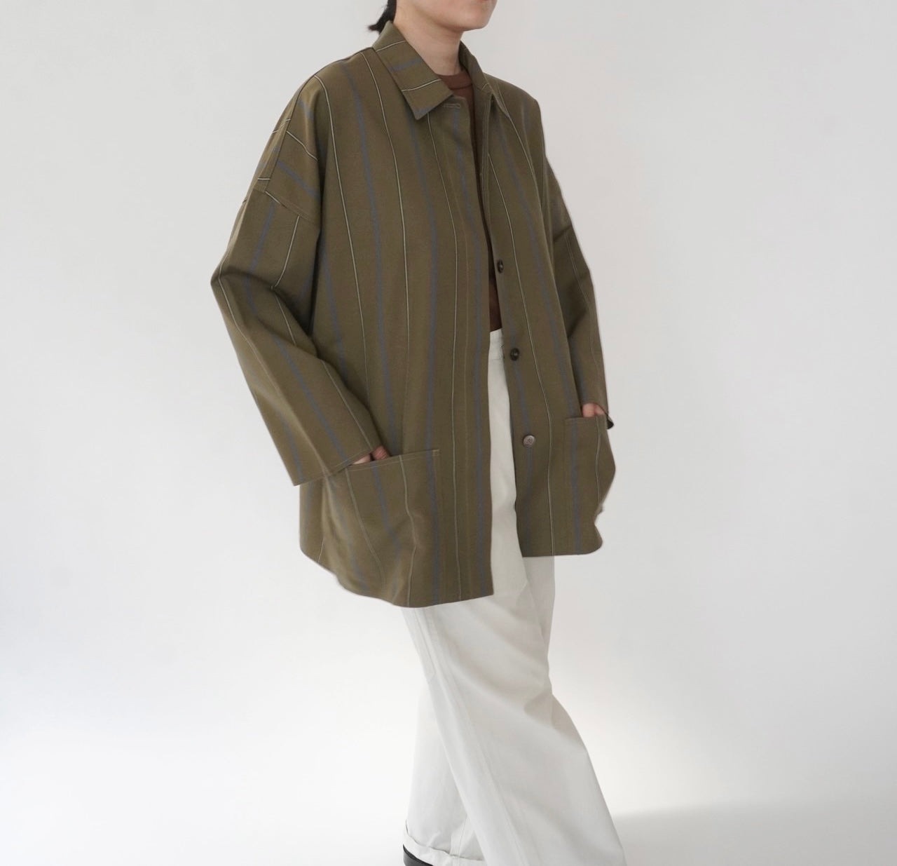 80s Striped Light Jacket Made in Italy