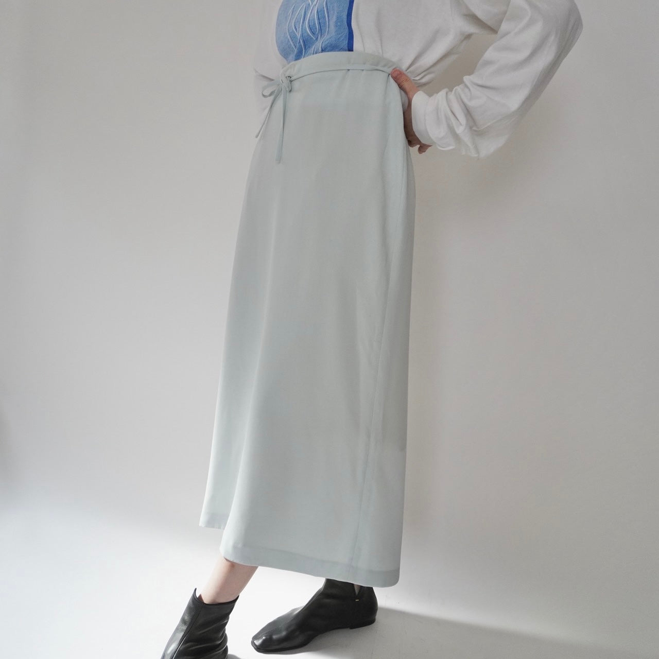 90s Light Blue Skirt