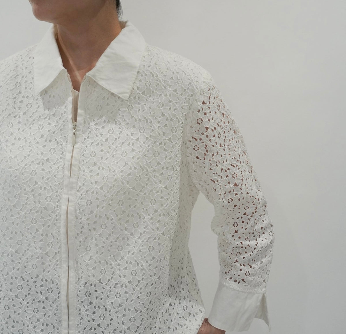 90s Cut Lace Shirt,Jacket Made in USA