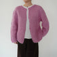 80s Pink Knit Cardigan