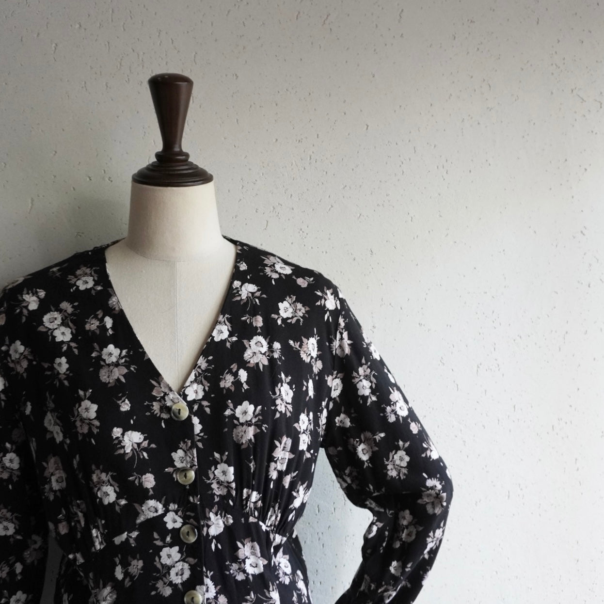 90s Floral Printed Maxi Dress Made in UK