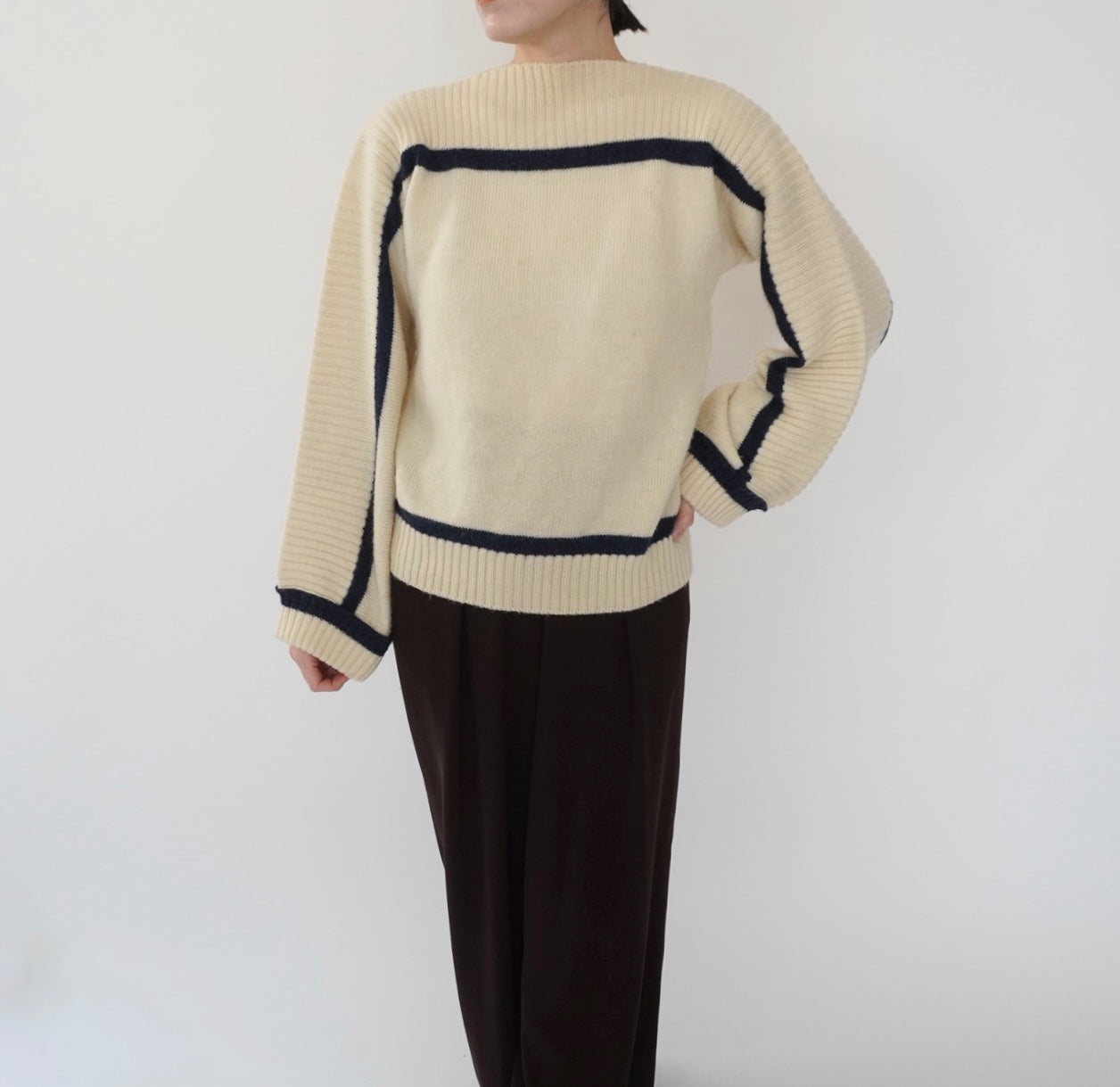 80s＂Rodier Paris" Design Knit