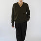 60s Pure Wool V Neck Knit Made in Ireland