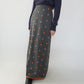 90s Wool Embroidery Maxi Skirt Made in Italy