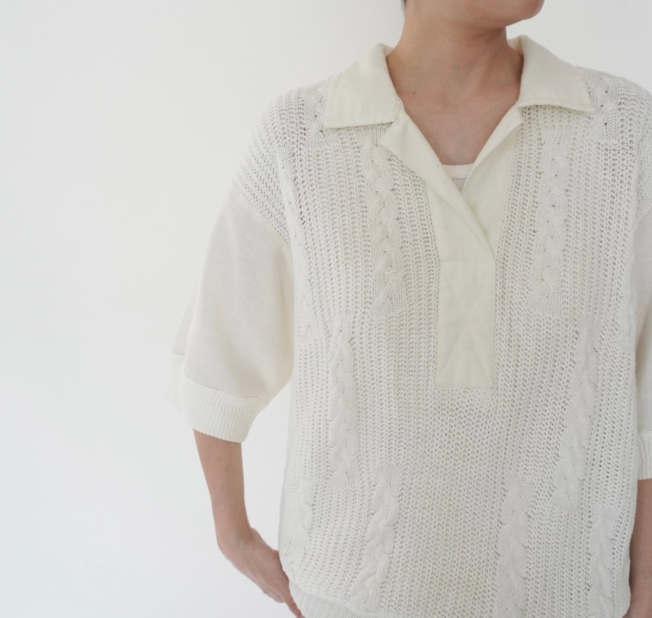 80s Knit Design Top