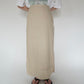 90s EURO Linen Maxi Skirt