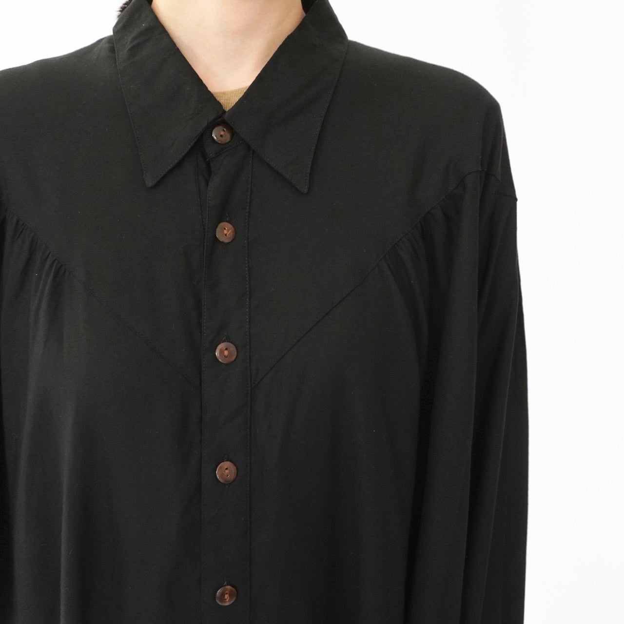 90s Black Oversized Shirt