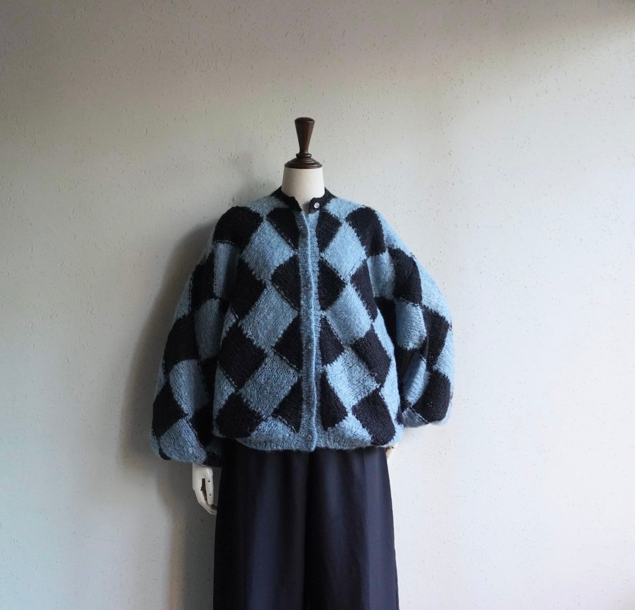 80s Pattern Knit Cardigan