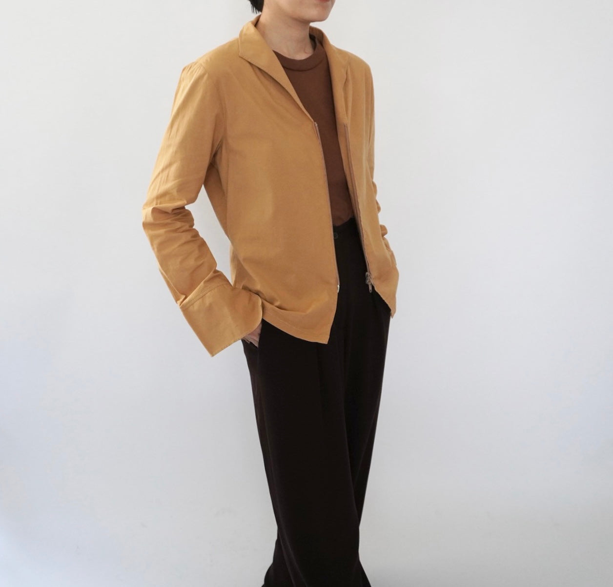 90s"NARACAMICIE" Zipped Shirt