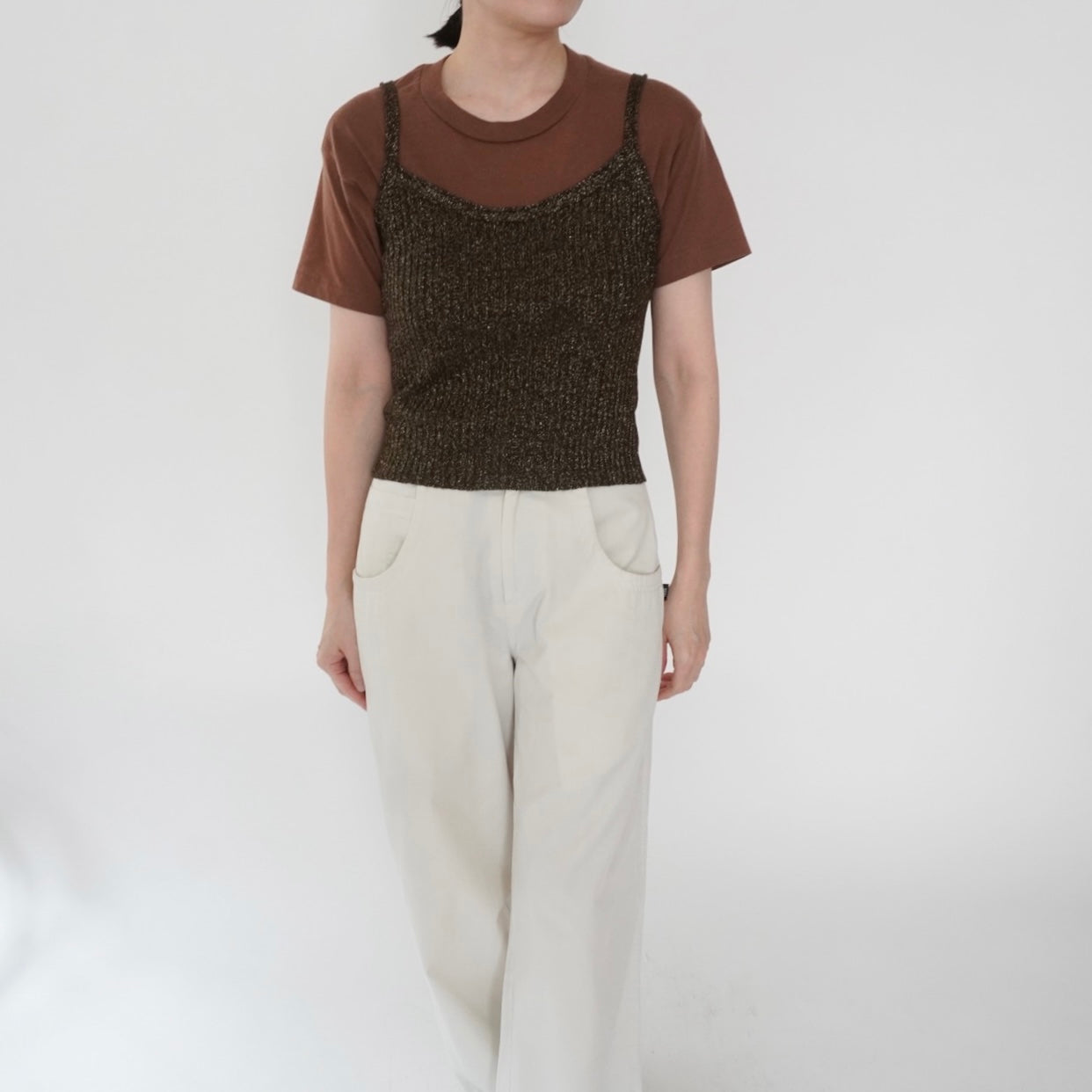 90s Camisole Ribbed Top Made in Italy