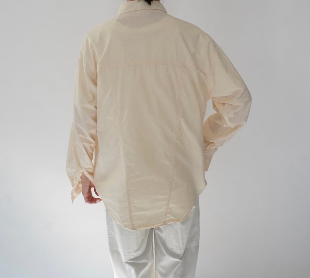 90s Ivory Cotton Shirt