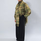80s Plaid Fringe Design jacket Made in Italy