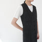 80s Striped Sleeveless Dress Made in USA