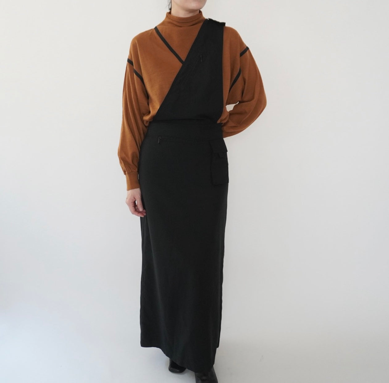 90s One Shoulder Design Dress