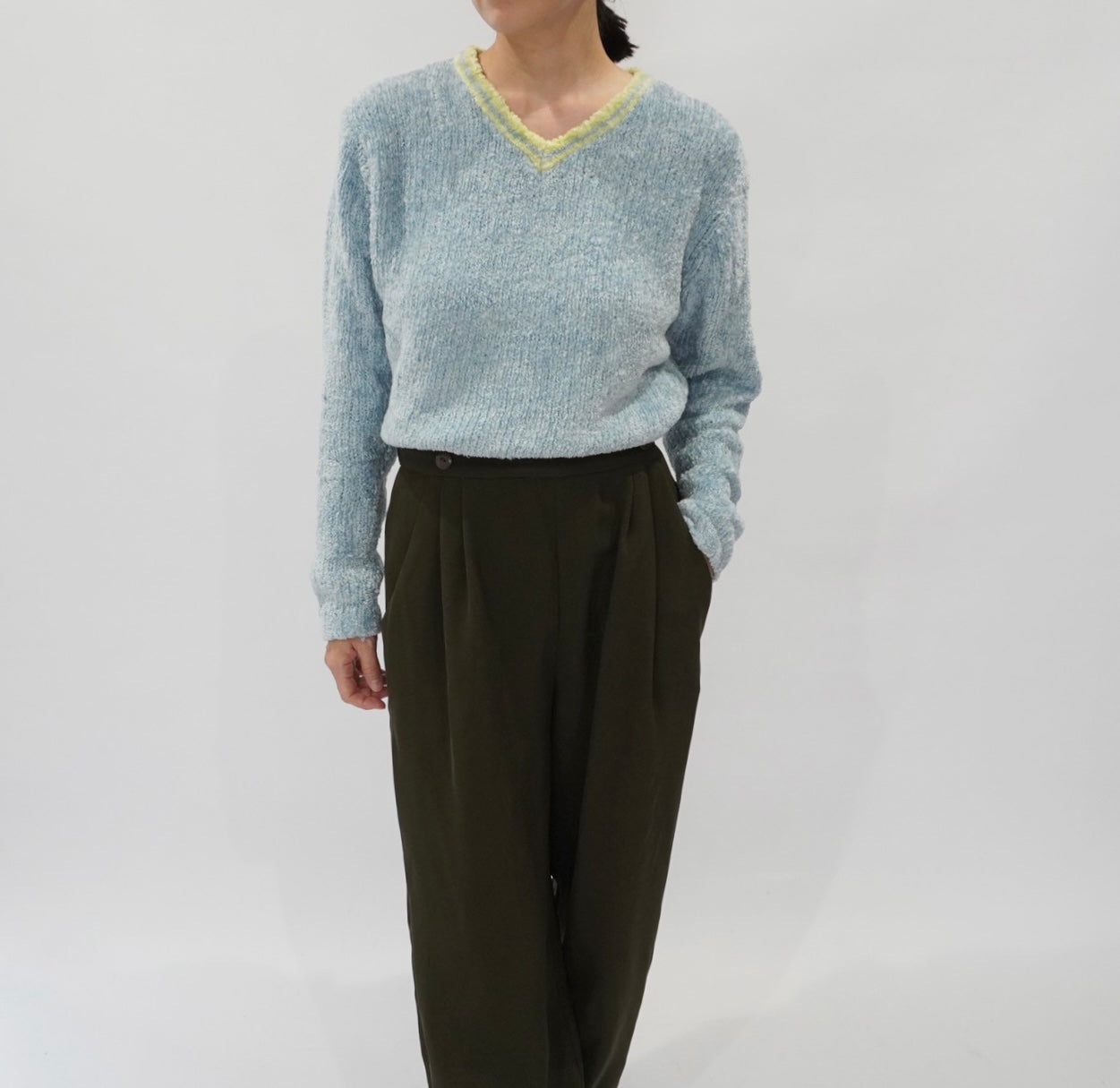 90s Light Blue Top