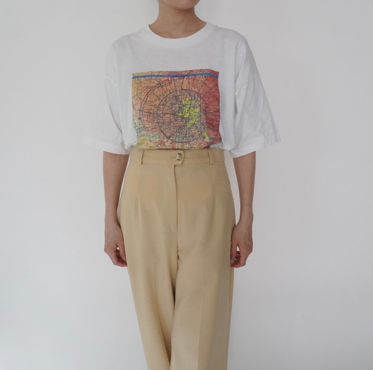 90s Printed Cut Off T-shirt Made in USA