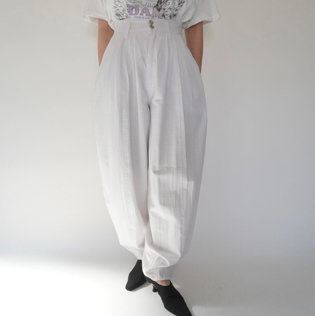 80s Design Wide Pants