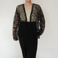 80s Cord Lace Design Robe