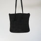 40s Woven Black Bag
