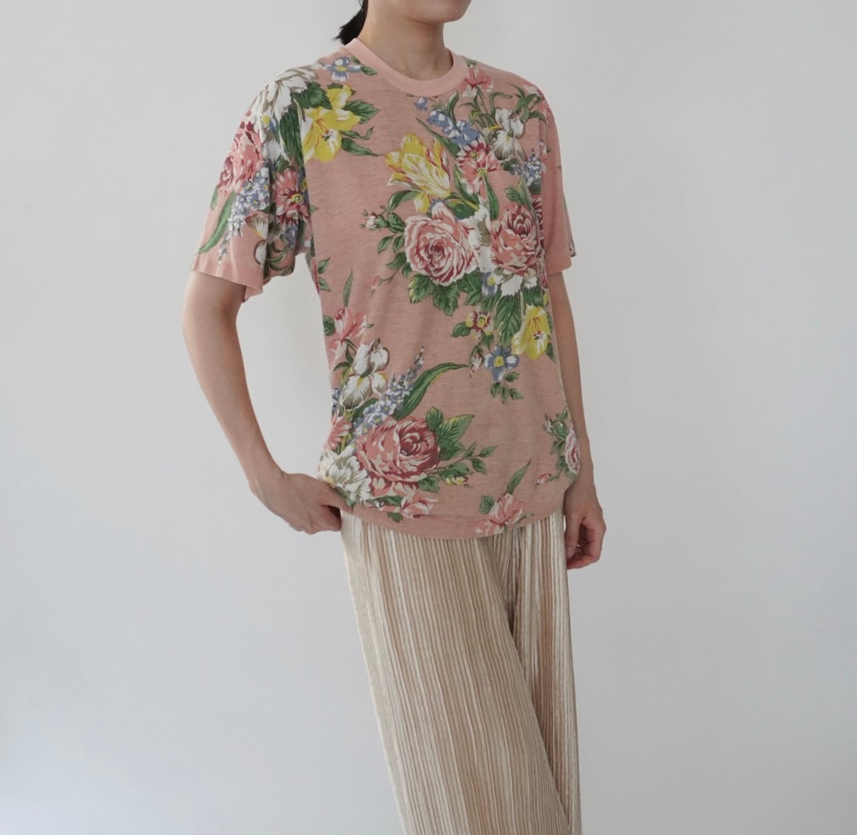 90s floral Printed T-shirt