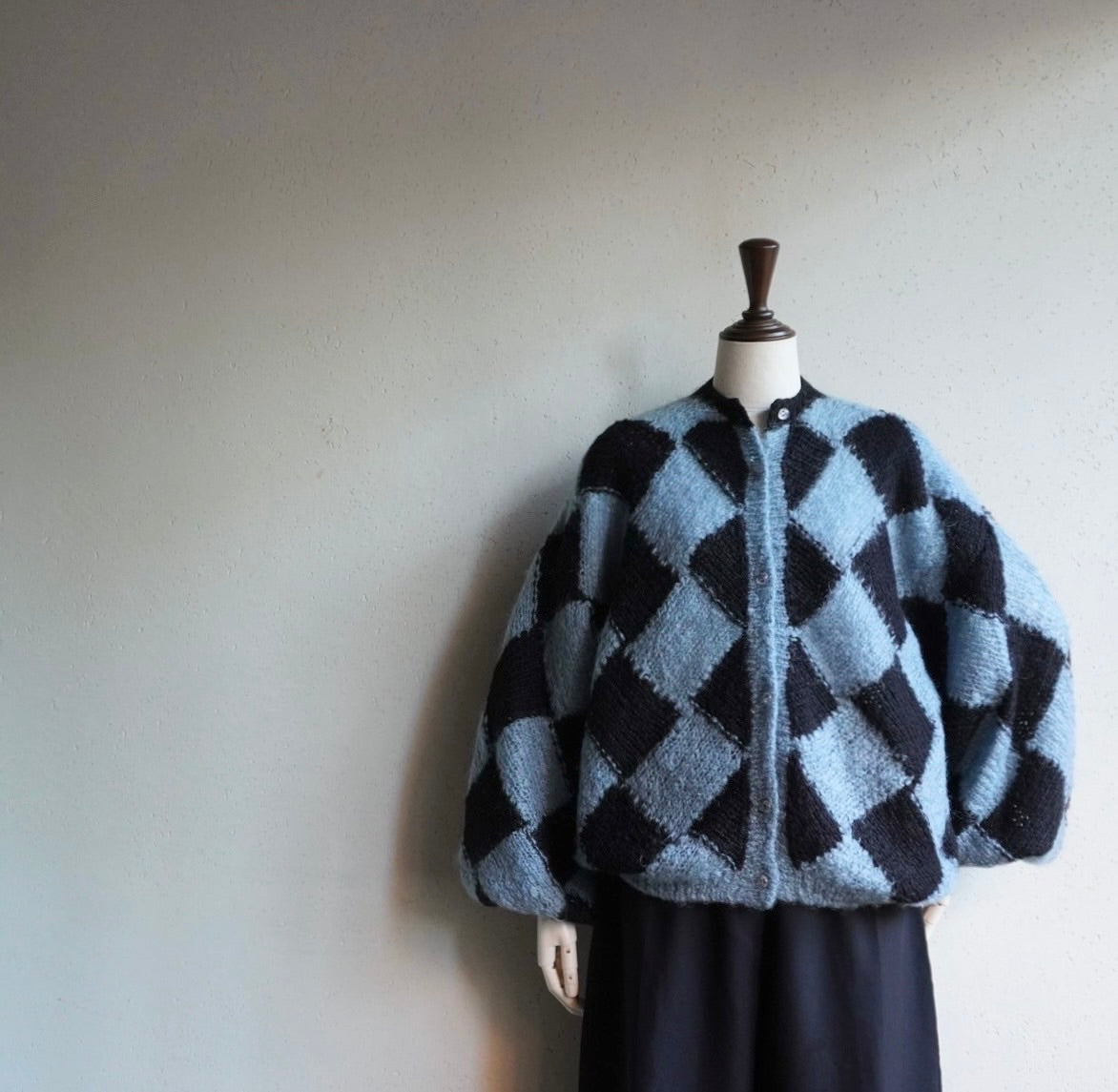 80s Pattern Knit Cardigan