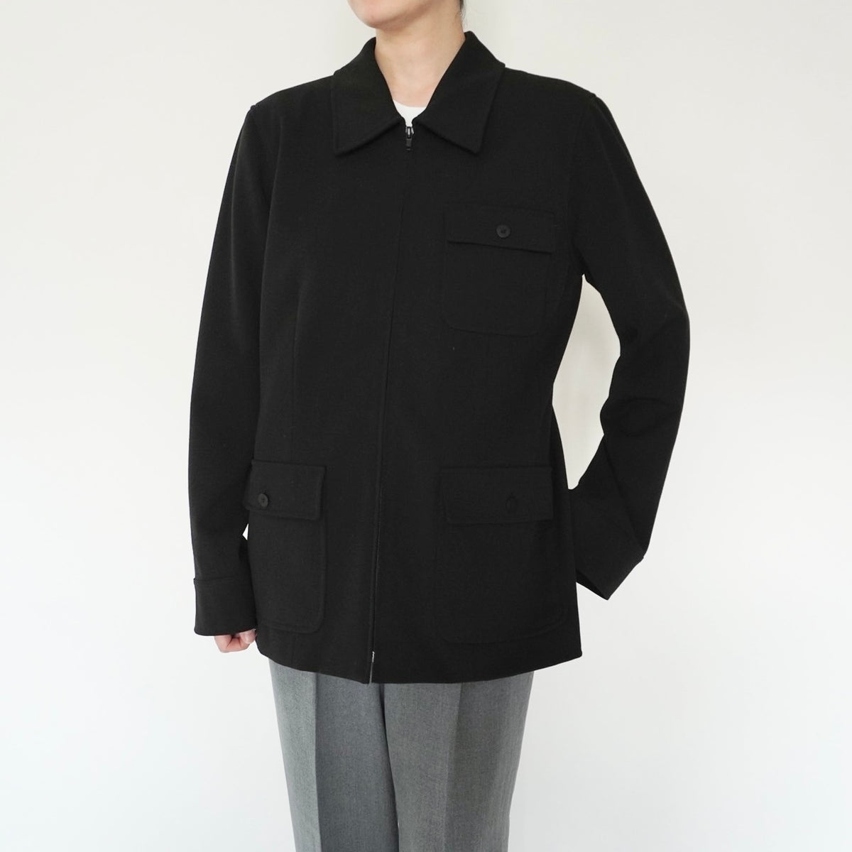 90s Black Design Jacket