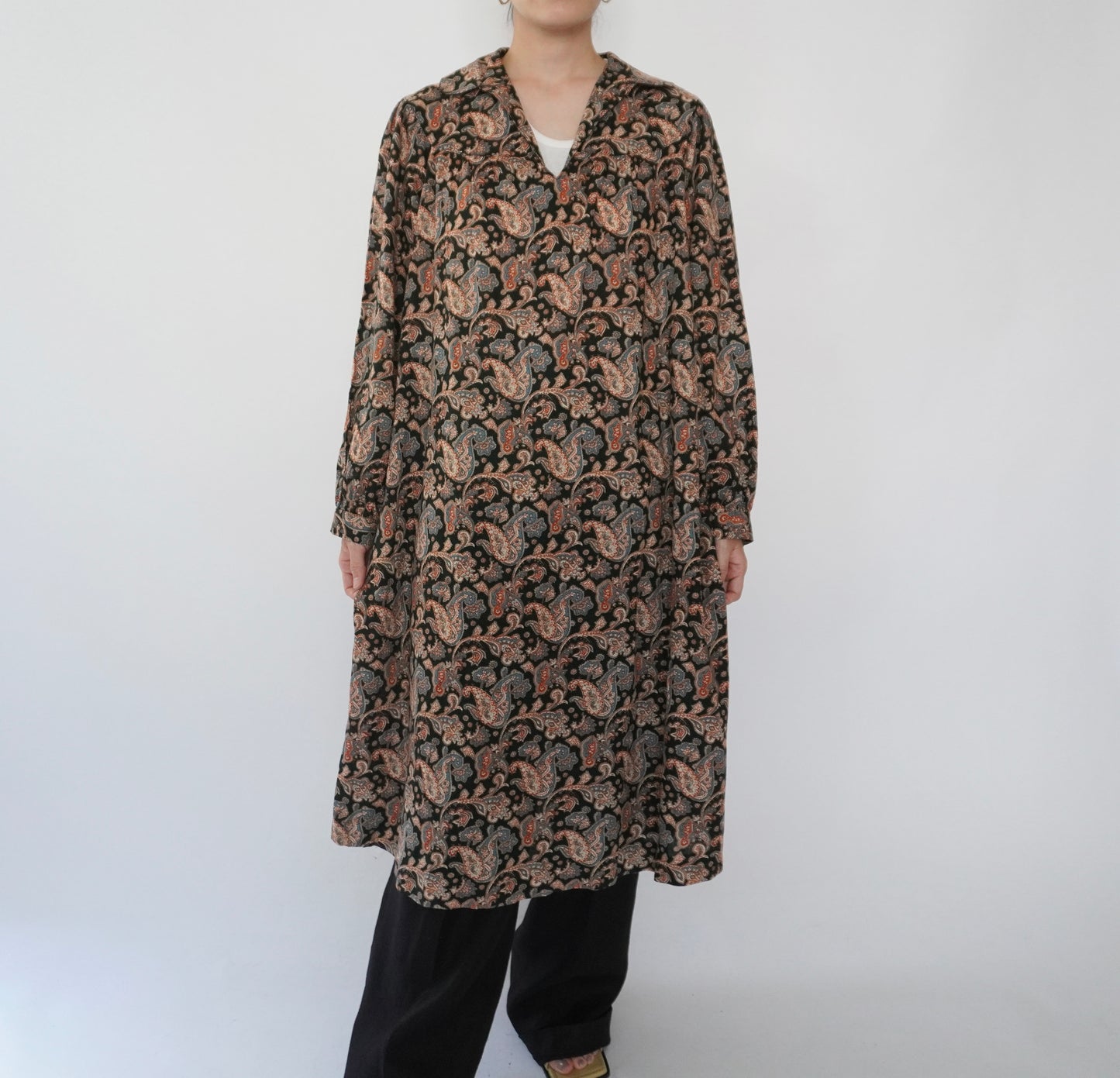 80s Printed Dress Made in Sweden