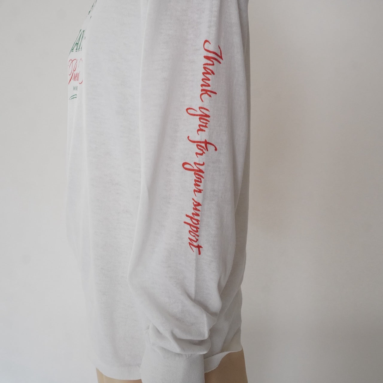 80s Printed Long Sleeves T-shirt Made in USA