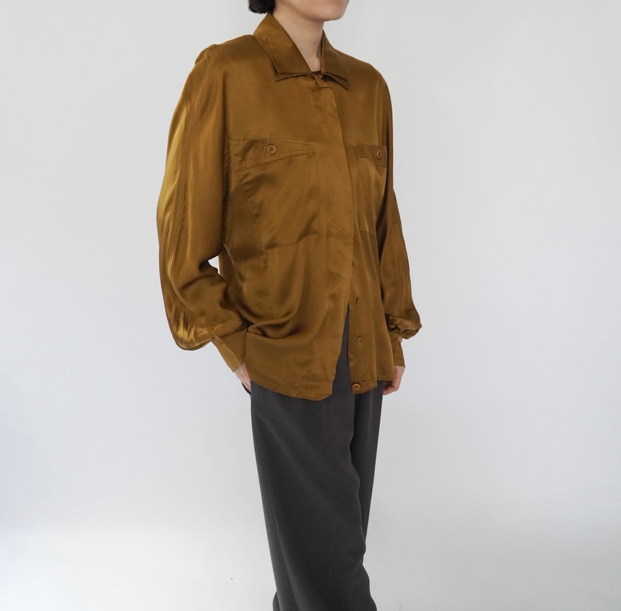 80s "ESCADA" Silk Shirt Made in Italy