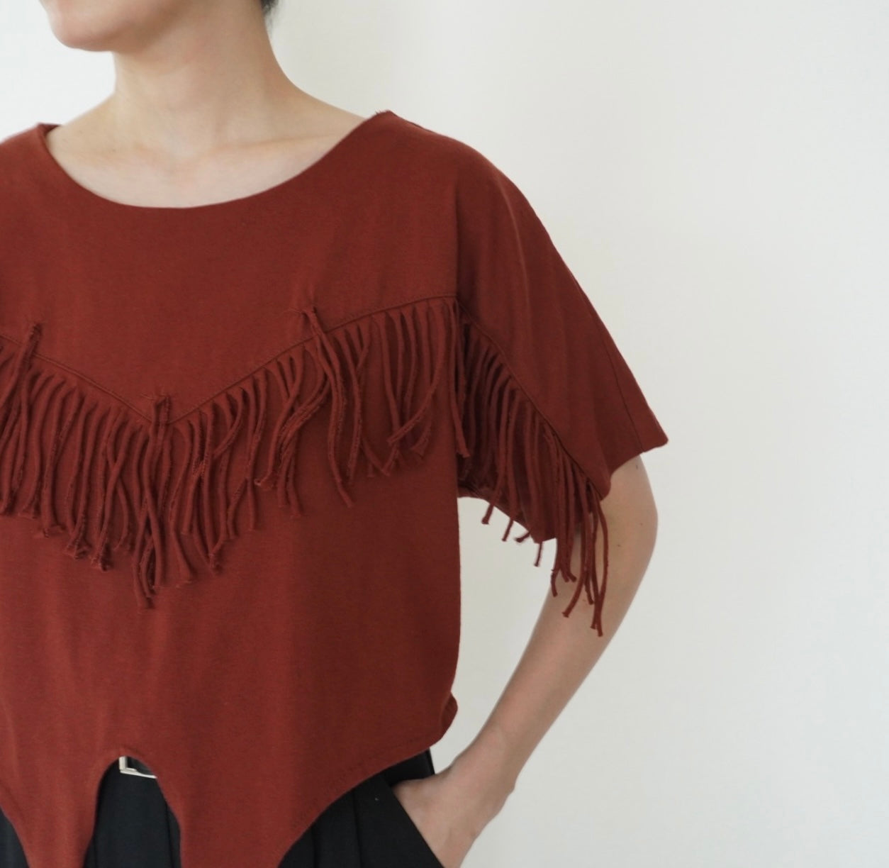 90s Fringe Design Top Made in USA